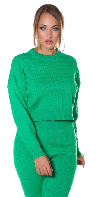 Trendy Loungewear 2Piece-Set Green